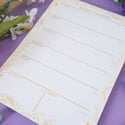 Vines Weekly Planner Notepad - Yellow