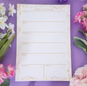 Vines Weekly Planner Notepad - Yellow