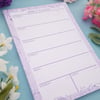 Vines Weekly Planner Notepad - Lilac