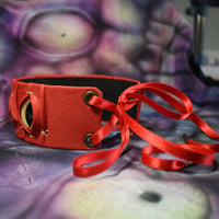 Image 4 of Biblically Accurate Chunky Choker - Red Pentacle