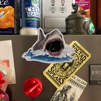 Image 1 of JAWS Open Mouth FRIDGE MAGNET