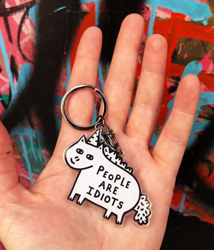 Image of Idiots Keyring 