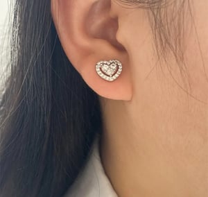Image of Heart Halo Studs