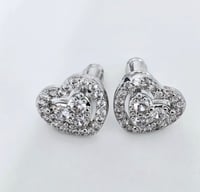 Image 1 of Heart Halo Studs