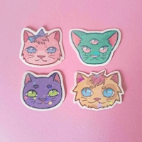 Image 2 of Pastel Cat Stickers