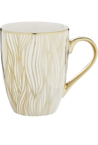Image 3 of Gold Pleated Coffe Mugs Set of 6