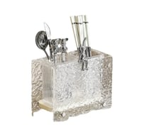 Image 2 of Utensil  White & Transparent Acrylic Water holder