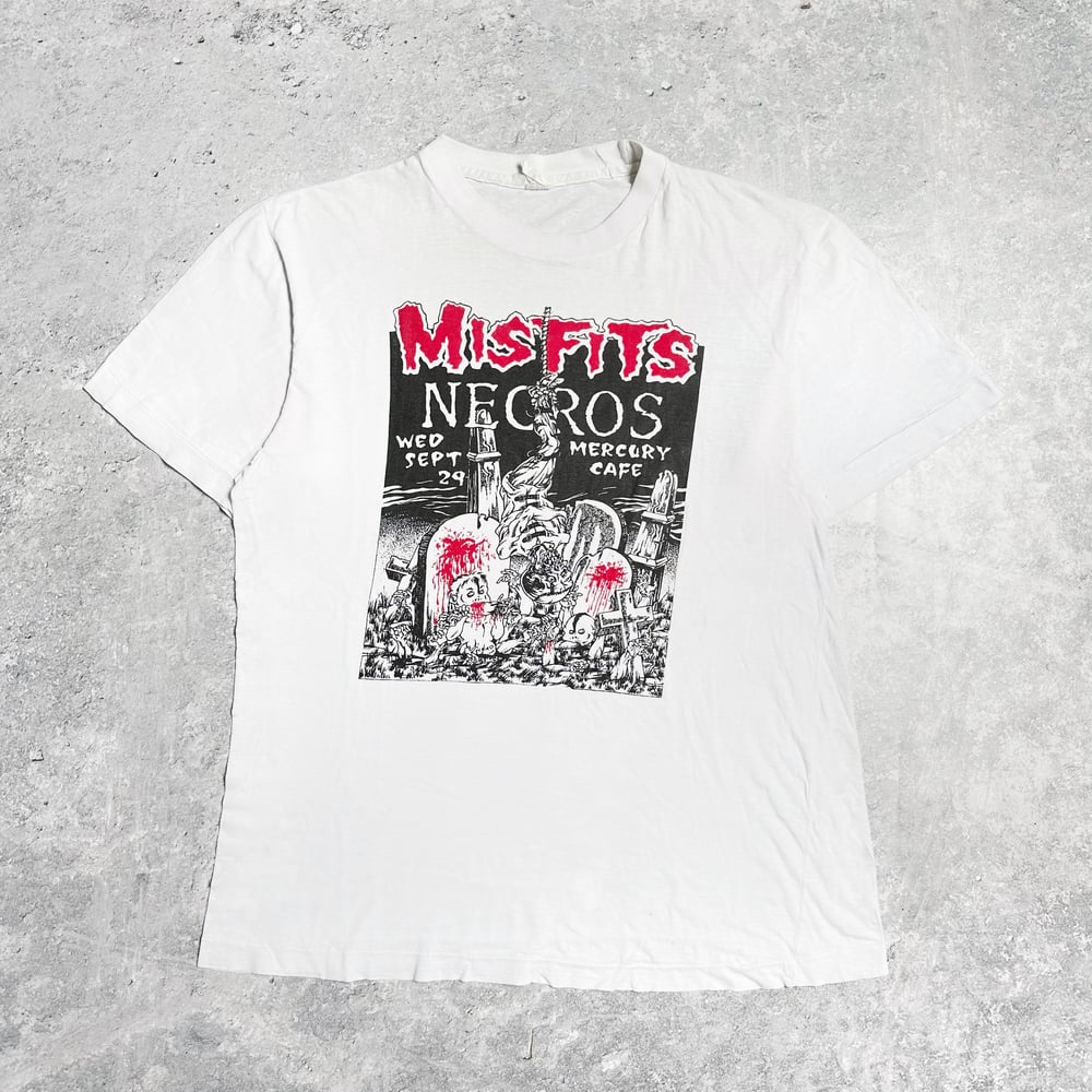 *Rare* Misfits 1980’s ‘Necros’ Pushead White T-Shirt | NLVintage