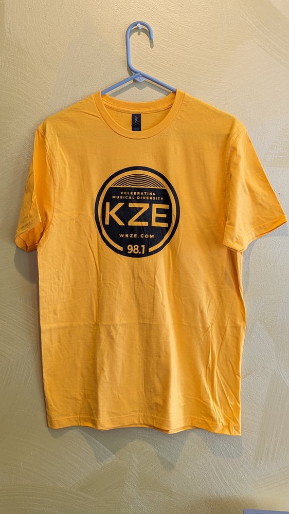 Image of T-shirt: Yellow with logo with yellow lettering
