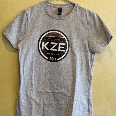 Image of T-shirt: Gray with logo with white lettering