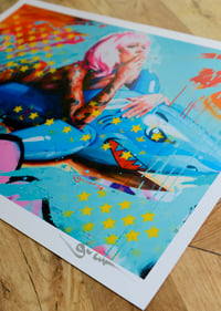 Image 6 of Limited Edition "SHARK GIRL!" Lithograph Print