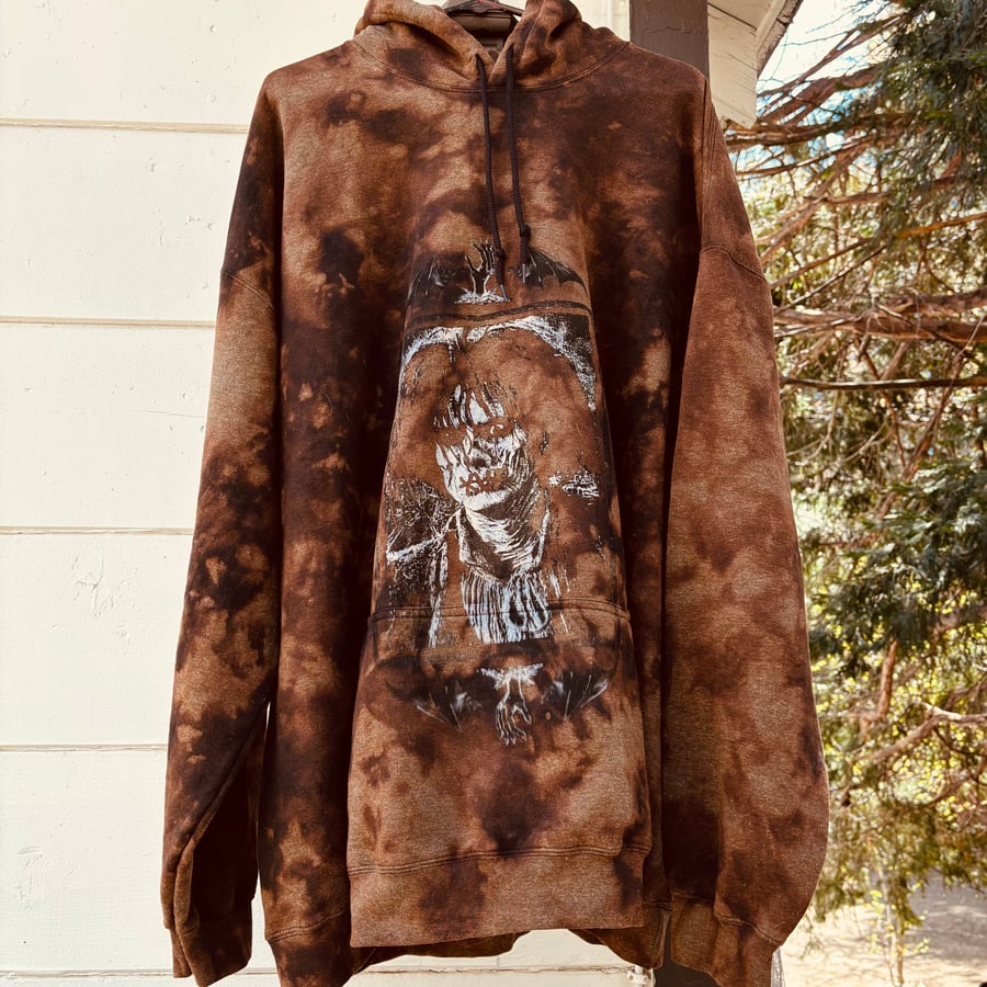 Image of 5XL Billy Butcherson Hocus Pocus Bleached Hoodie 