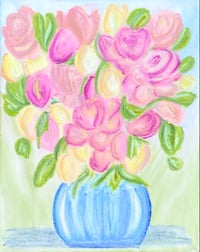 Image 2 of Pastel Bouquet-original artwork 