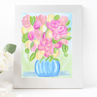Image 1 of Pastel Bouquet-original artwork 