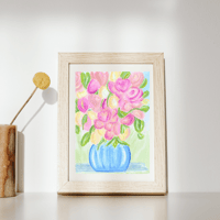 Image 4 of Pastel Bouquet-original artwork 