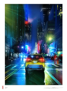 Image of ‘Taxi To Time Square’ - limited edition print 