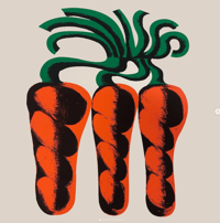 Carrot screenprint 