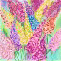 Image 4 of Snapdragons- original artwork 