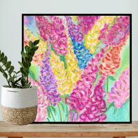 Image 2 of Snapdragons- original artwork 