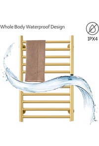 Image 4 of Gold Heated Towel Warmer