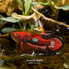 Betta coccina acrylic keychain