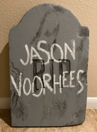 Jason Voorhees Friday the 13th Halloween Tombstone