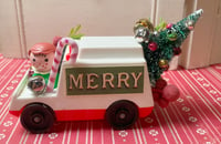 Fun Vintage Fisher-Price Little People Christmas White Truck