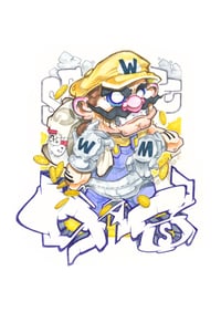 Wario Secret levels - Art print+stickers