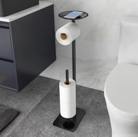 Image 3 of Toilet Paper Holder Stand for Bathroom 