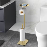 Image 1 of Toilet Paper Holder Stand for Bathroom 