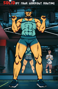 Solid Snake Workout Poster