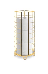 Image 1 of Toilet Paper Organizer Stand, Free Standing 3 Rolls Tissue