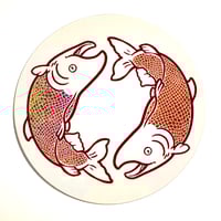 Image 2 of Glitter Salmon Sticker