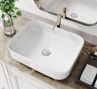 Image 1 of Bathroom Vessel  Rectangle Sink Bowl