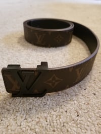 Image 2 of LV Belt Brown/Black Buckle