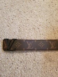 Image 8 of LV Belt Brown/Black Buckle