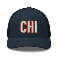 Image 3 of CHI Trucker Cap (Navy/Navy)