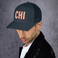 Image 4 of CHI Trucker Cap (Navy/Navy)