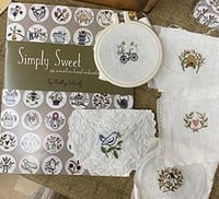 Image 1 of Simply Sweet Embroidery Book w/64 press & stitch patterns!