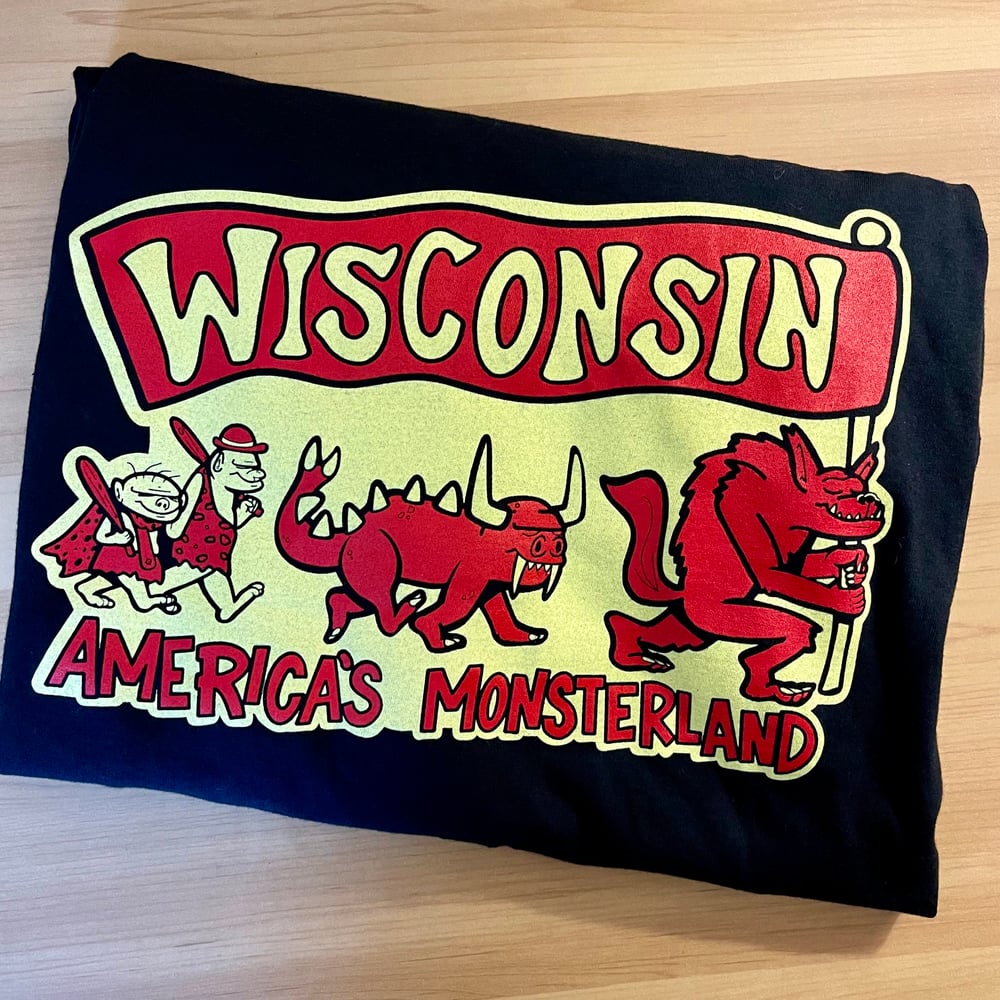 AMERICA'S MONSTERLAND Wisconsin Cryptid 100% Cotton Men's Unisex T-Shirt