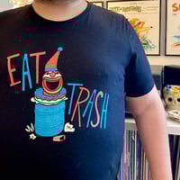 Image 2 of EAT TRASH Full Color T-Shirt MEN'S or LADIES Cut
