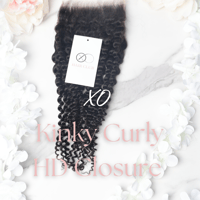 Image 1 of XO Kinky Curly 5x5 HD Closure