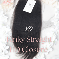Image 1 of XO Kinky Straight 5x5 HD Closure