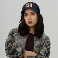 Image 5 of CHI Trucker Cap (Navy/Navy)