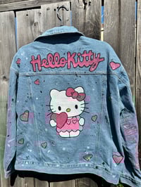 Image 1 of Hello Kitty custom jacket (Size S)