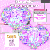 Image 2 of Needy Streamer Overload Glitter Charm - PRE ORDER