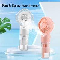 2 In 1 Water Spray Mist Fan Portable Handheld Mini Fan 