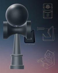 Image 2 of ·pk· wall kendama holder.