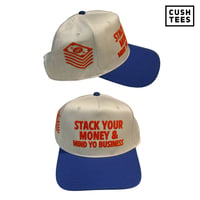 Image 2 of Stack your money & mind your business (Snapback)  Blue/Off White/Orange
