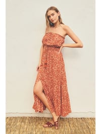 Image 6 of Paisley Floral Strapless Beach Dress